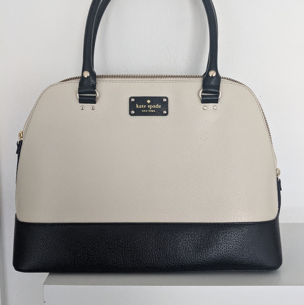 Oversized Kate Spade Purse black & white